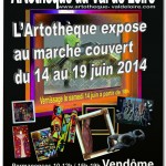 L’Artothèque expose au marché couvert de Vendôme du 14 au 19 juin 2014